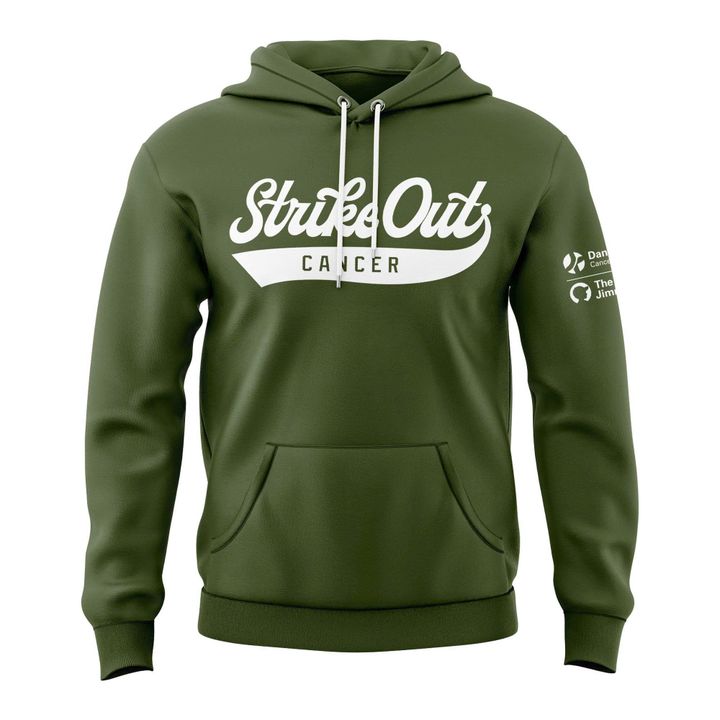 Unisex Green Boston Red Sox 2026 Strike Out Cancer Hoodie
