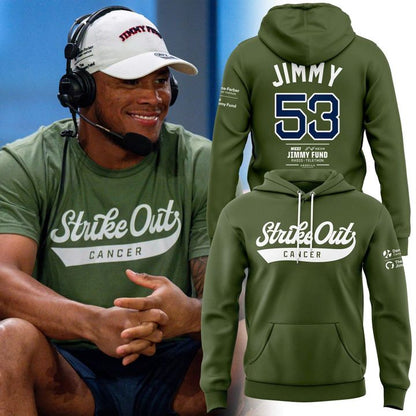 Unisex Green Boston Red Sox 2026 Strike Out Cancer Hoodie