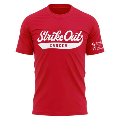 Unisex Red Boston Red Sox 2026 Strike Out Cancer T-shirt