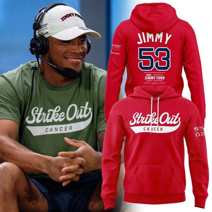 Unisex Red Boston Red Sox 2026 Strike Out Cancer Hoodie