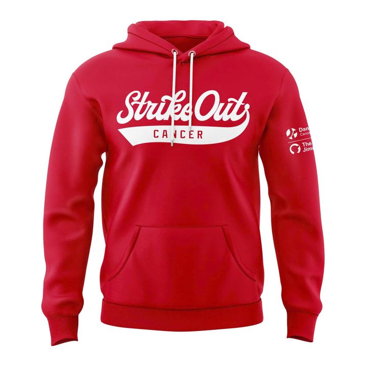 Unisex Red Boston Red Sox 2026 Strike Out Cancer Hoodie