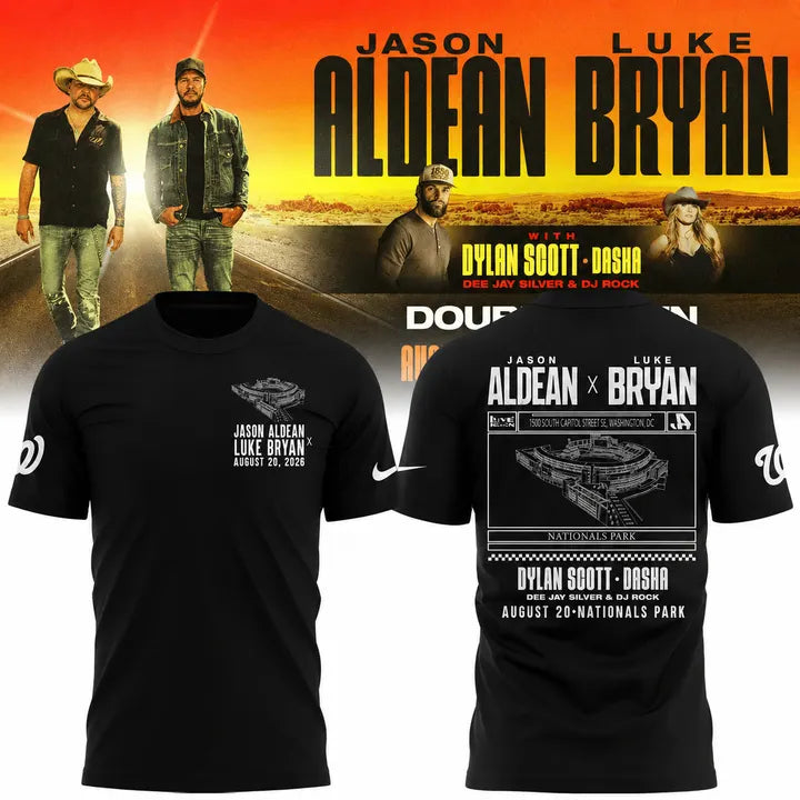 Limited Edition Washington Nationals x Jason Aldean And Luke Bryan T-Shirt