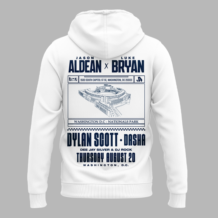 Limited Edition Washington Nationals x Jason Aldean And Luke Bryan Hoodie