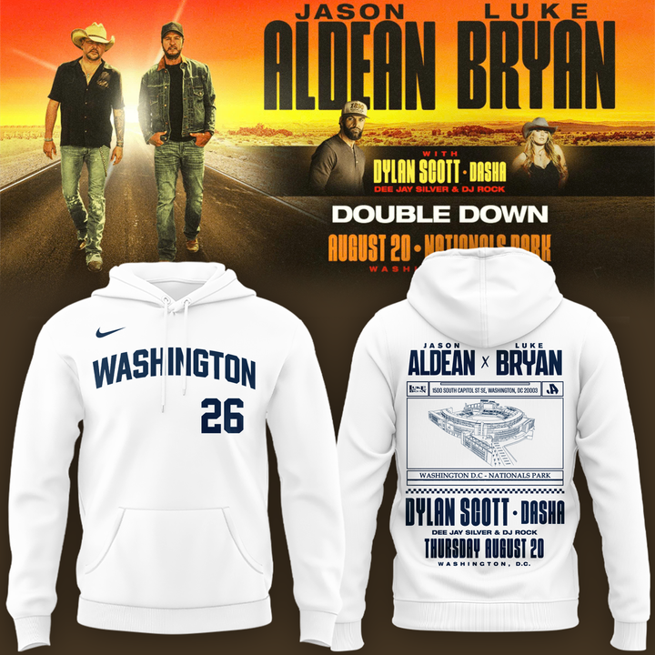 Limited Edition Washington Nationals x Jason Aldean And Luke Bryan Hoodie
