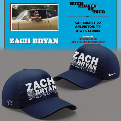 Dallas Cowboy x Zach Bryan - With Heaven On Tour 2026 T-Shirt