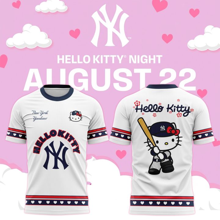 NYY x Hello Kitty Game Night 2026 Tshirt