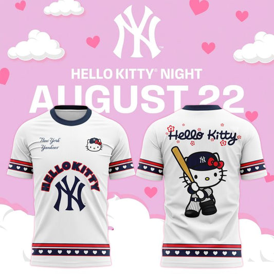 NYY x Hello Kitty Game Night 2026 Tshirt