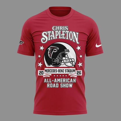 03. New Shirt Chris Stapleton x Atlanta Falcons - All American Road Show 2026 T-Shirt