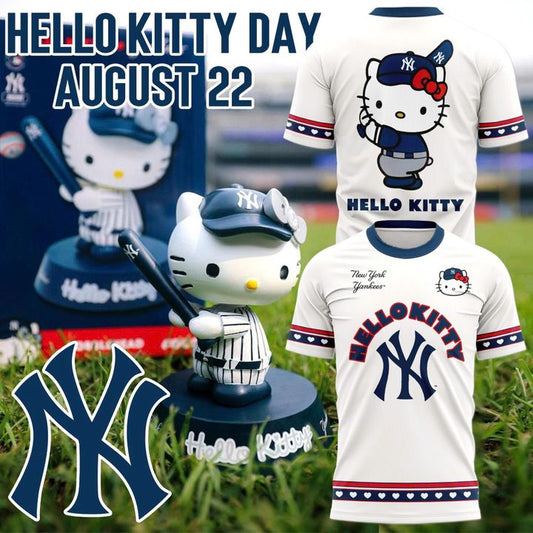 New York Yankees x Hello Kitty T-Shirt - Baseball Graphic Tee