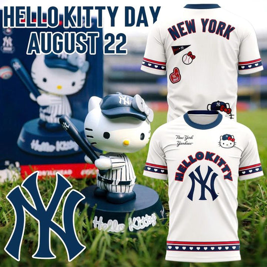 New York Yankees x Hello Kitty T-Shirt - Baseball Graphic Tee