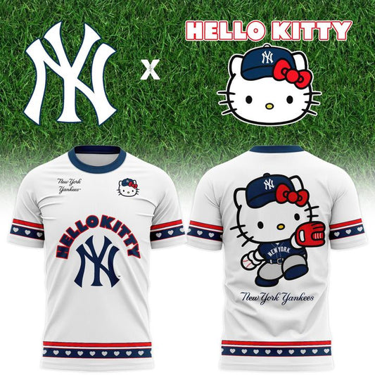 New York Yankees x Hello Kitty T-Shirt - Baseball Graphic Tee