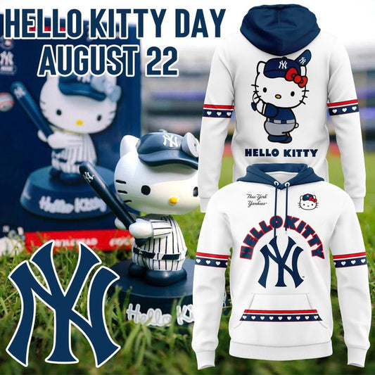 New York Yankees x Hello Kitty White Pullover Hoodie