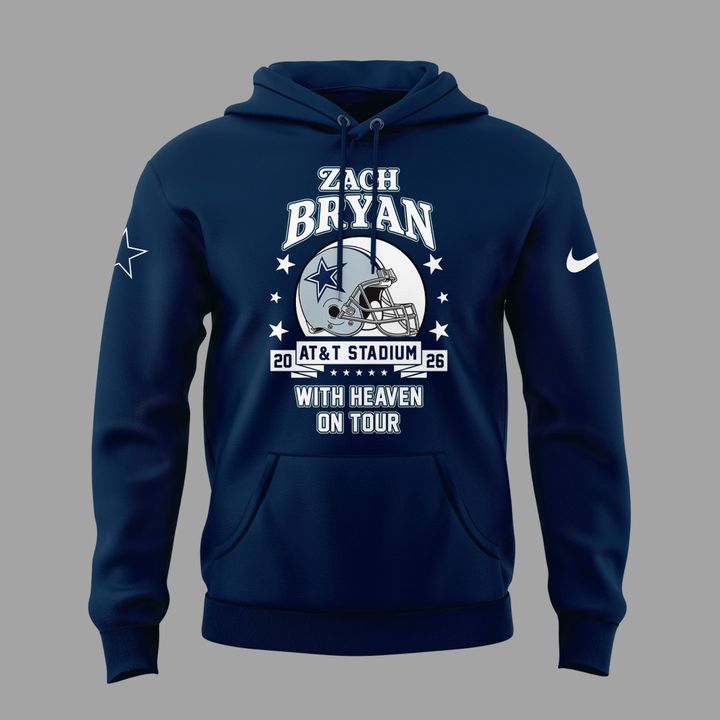 Limited Edition Dallas Cowboy x Zach Bryan - With Heaven On Tour 2026 Hoodie