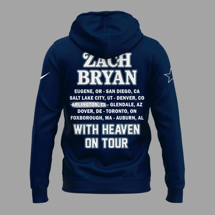 Limited Edition Dallas Cowboy x Zach Bryan - With Heaven On Tour 2026 Hoodie