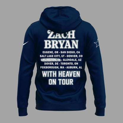 Limited Edition Dallas Cowboy x Zach Bryan - With Heaven On Tour 2026 Hoodie