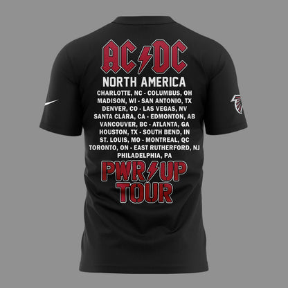 01. Black Shirt AC/DC x Atlanta Falcons - Power Up Tour 2026 T-Shirt
