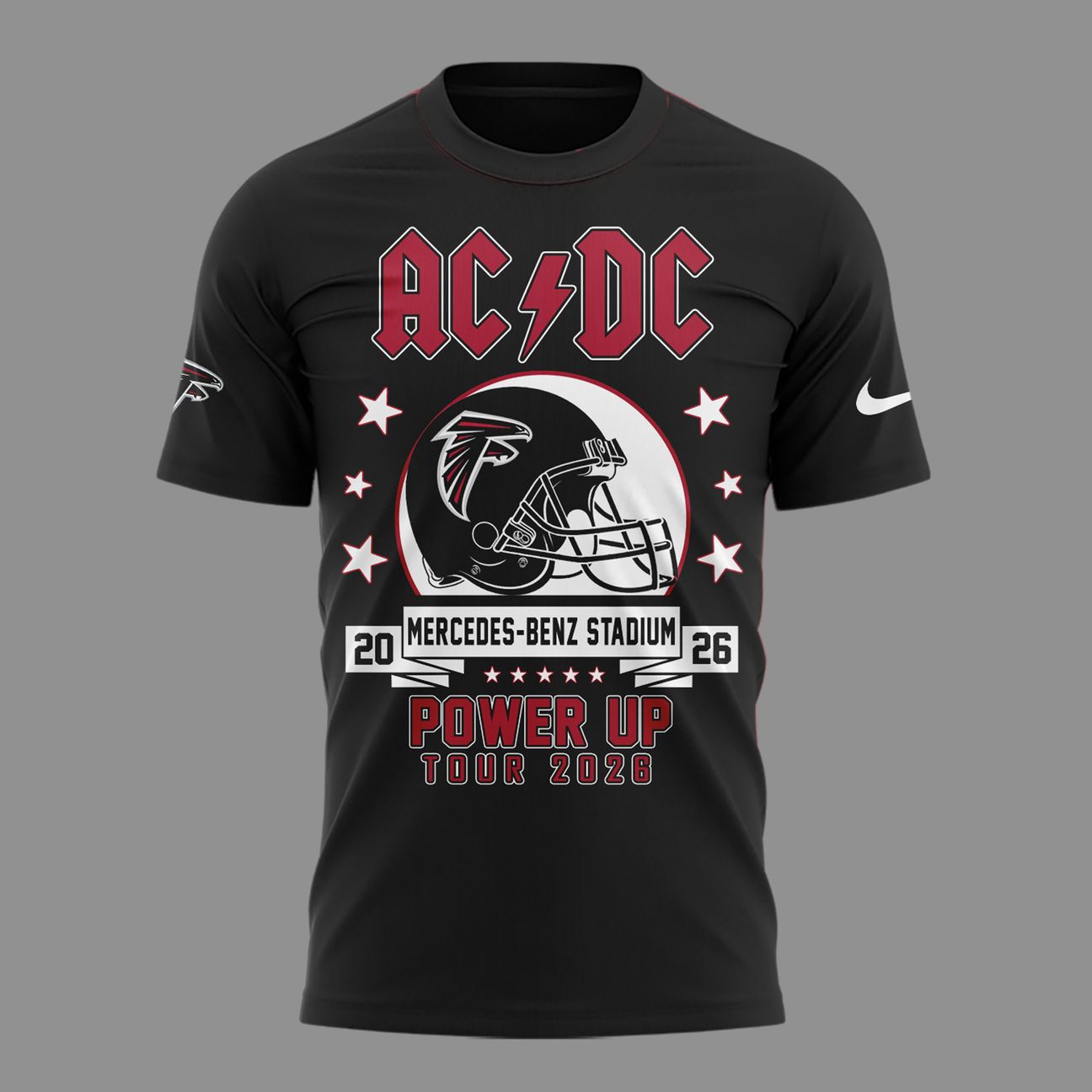 01.04. Special Mascots Atlanta Falcons x AC/DC - Power Up Tour 2026 T-Shirt