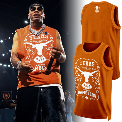 Limited Edition Texas Longhorns x Austin Gamblers Tank Top