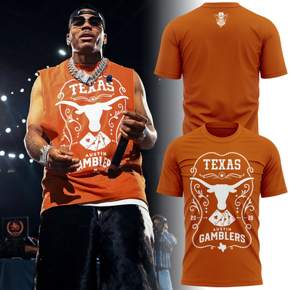 Limited Edition Texas Longhorns x Austin Gamblers T-Shirt
