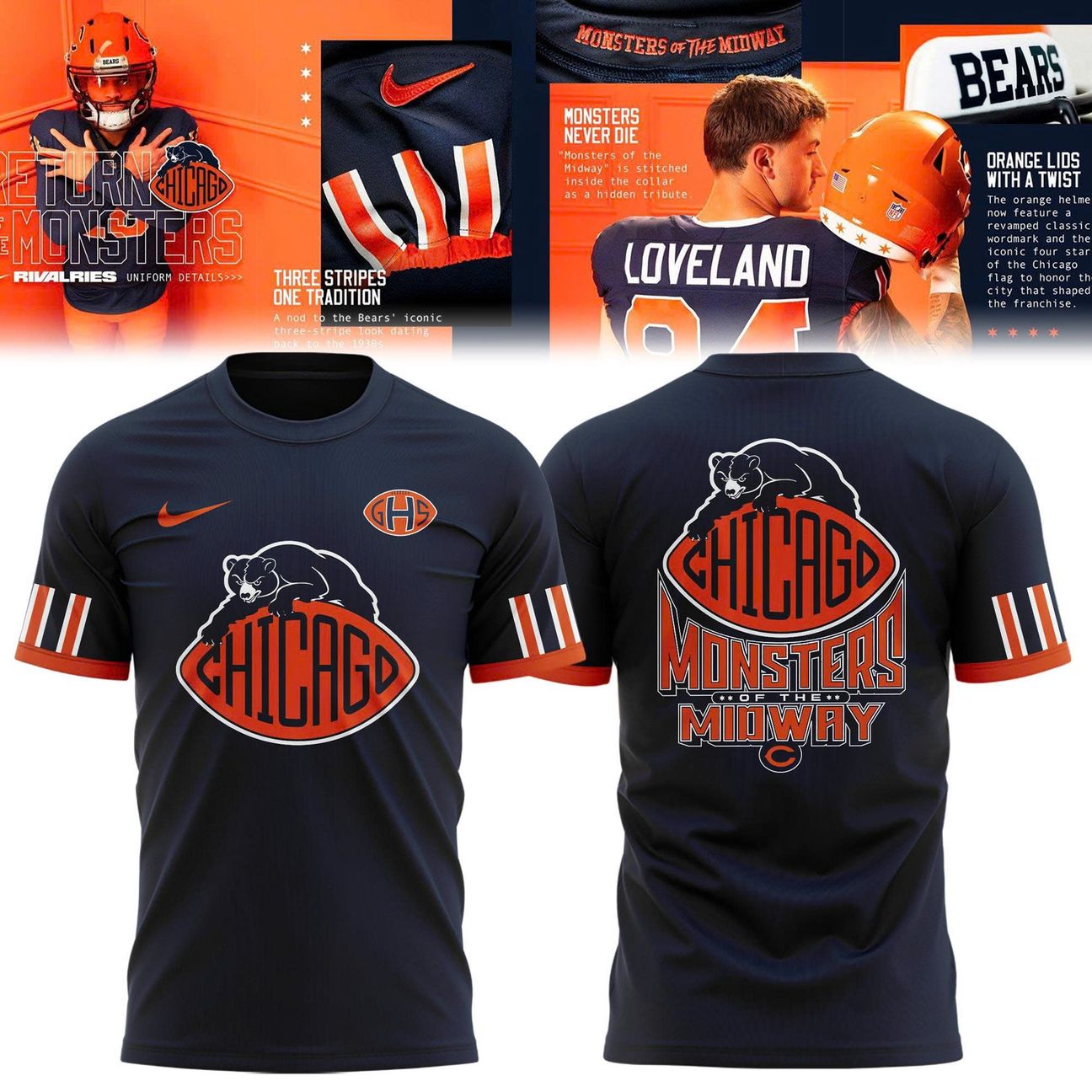 Unisex Chicago Bears 2026 Rivalries Special T-shirt