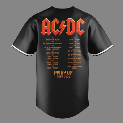 Limited Edition AC/DC - Exclusive Atlanta Event Shirt - Power Up Tour 2026 Baseball Jersey