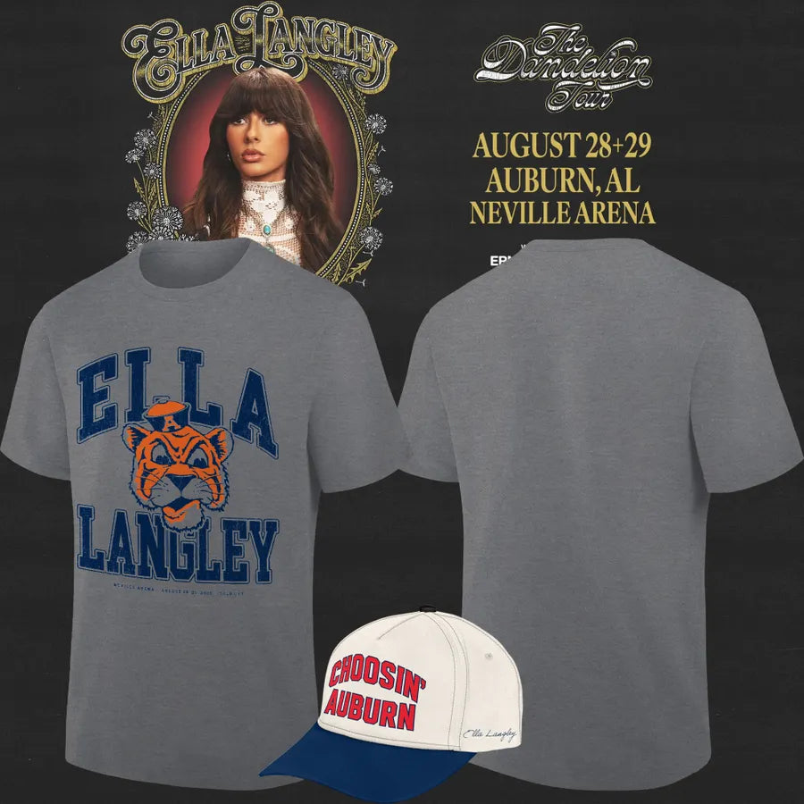 Auburn Tigers x Ella Langley – The Dandelion Tour 2026 Neville Arena Shirt