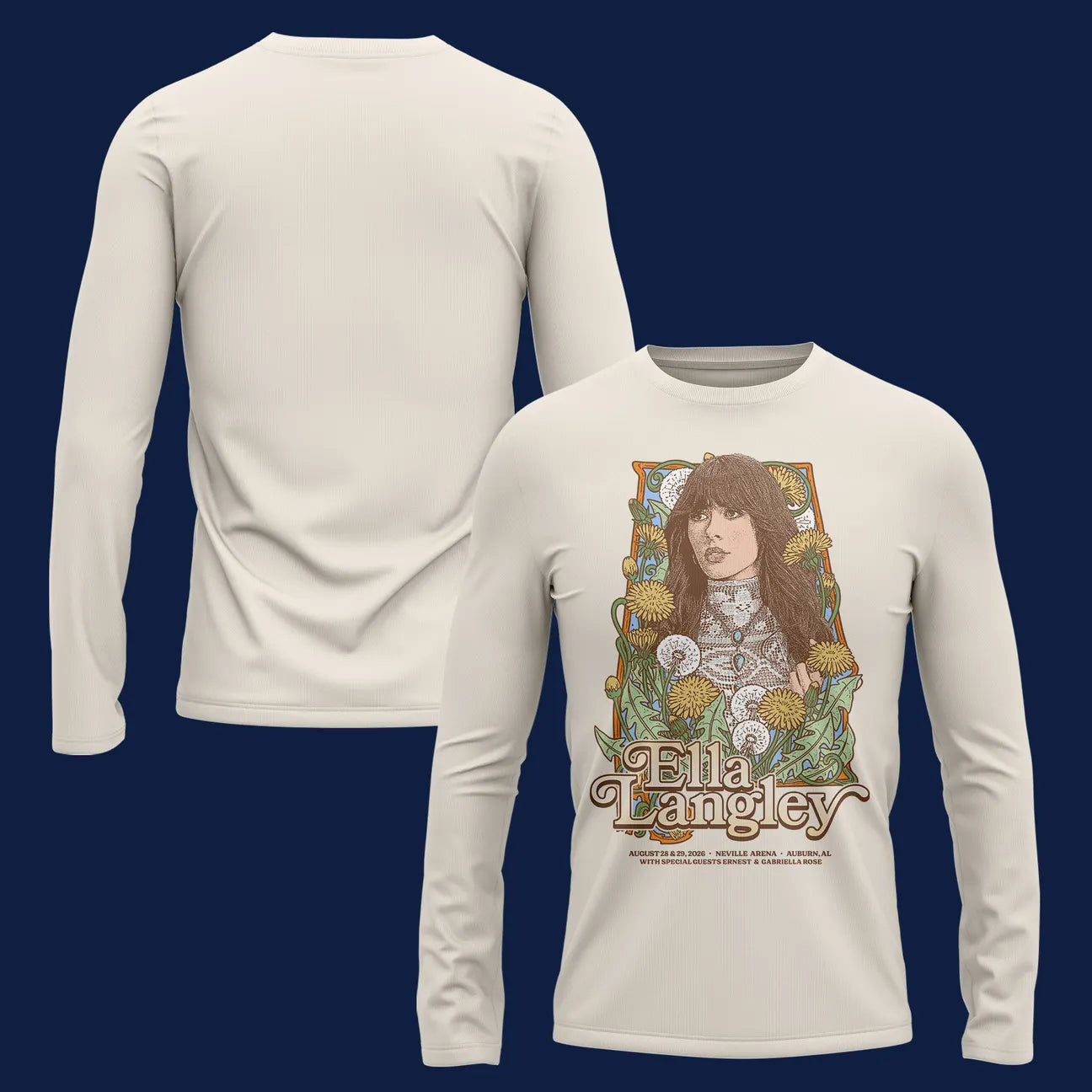 Auburn Tigers x Ella Langley – The Dandelion Tour 2026 Neville Arena Sweatshirt