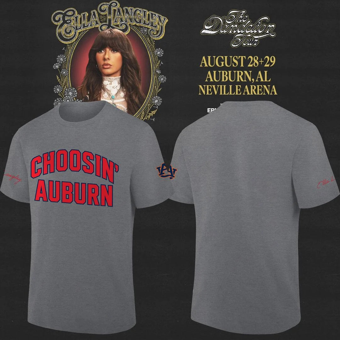 Auburn Tigers x Ella Langley – The Dandelion Tour 2026 Neville Arena Shirt