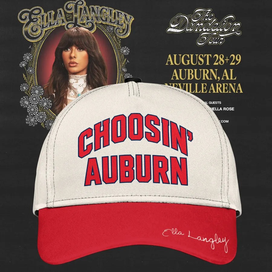 Auburn Tigers x Ella Langley – The Dandelion Tour 2026 Neville Arena Limited Edition Cap