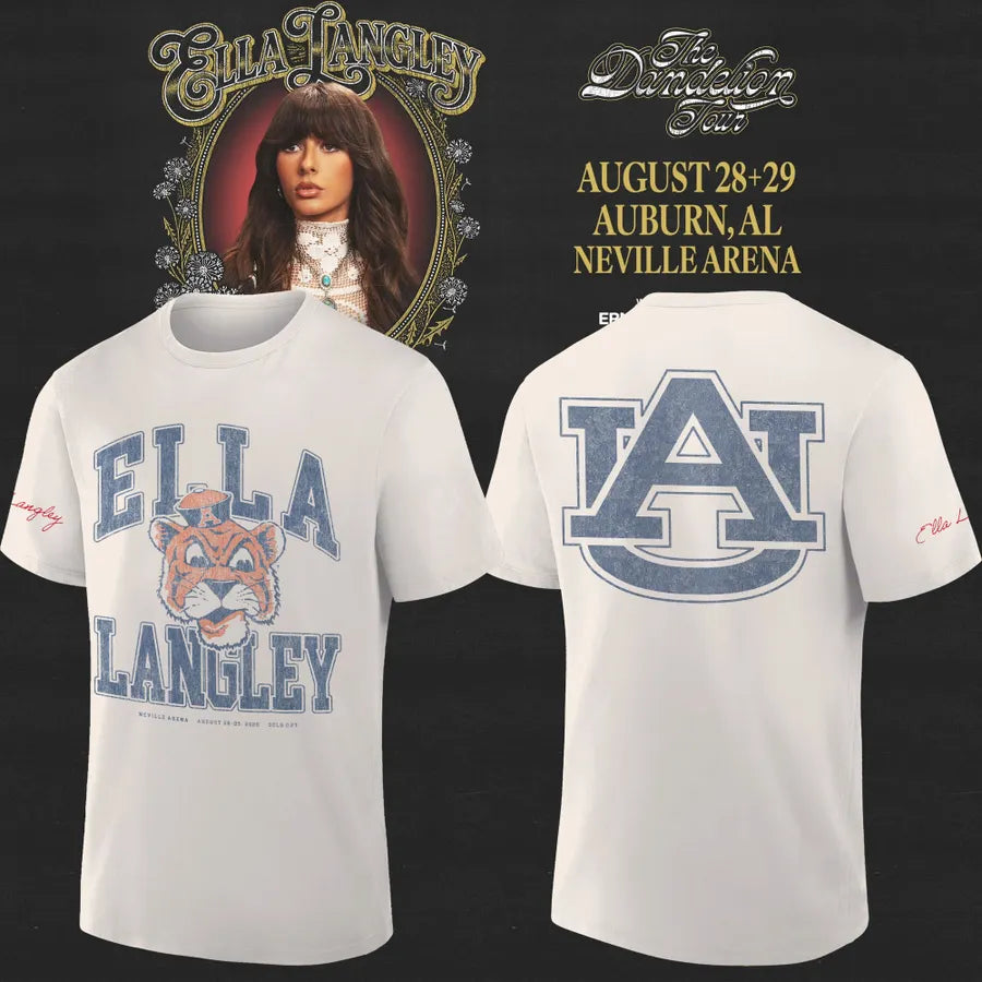 Auburn Tigers x Ella Langley – The Dandelion Tour 2026 Neville Arena Shirt
