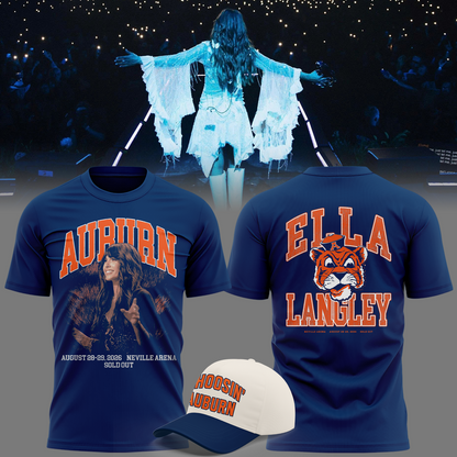 Auburn Tigers x Ella Langley – The Dandelion Tour 2026 Neville Arena Tshirt