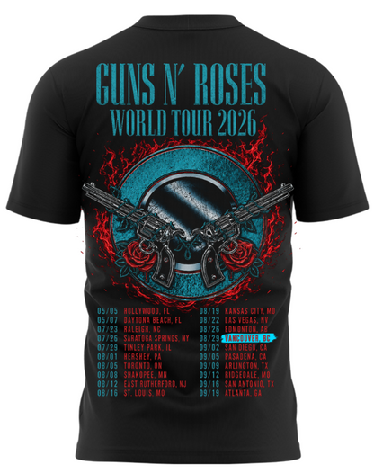 Guns N' Roses BC Place Vancouver 2026 Tour T-Shirt