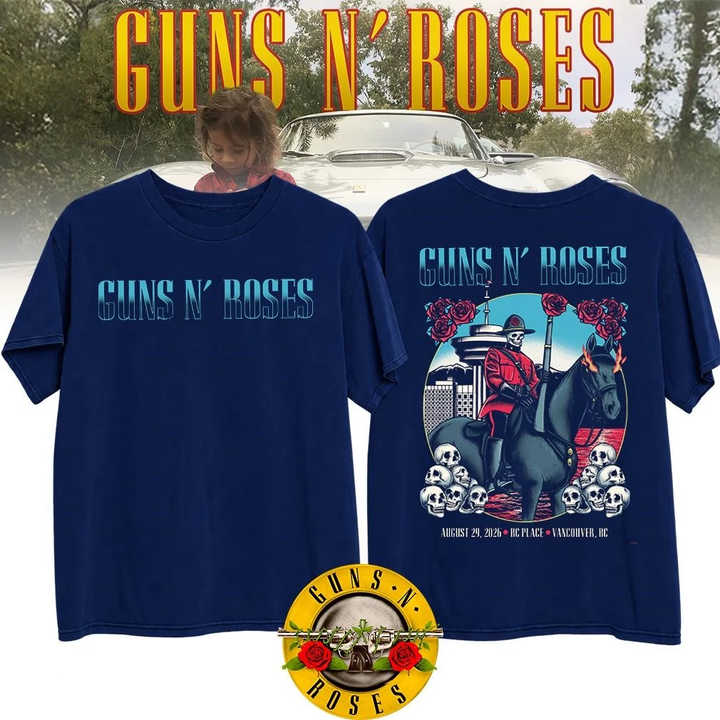 Guns N' Roses BC Place Vancouver 2026 Tour T-Shirt_006