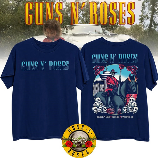 Guns N' Roses BC Place Vancouver 2026 Tour T-Shirt_006