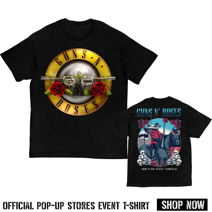 Guns N' Roses BC Place Vancouver 2026 Tour T-Shirt_007