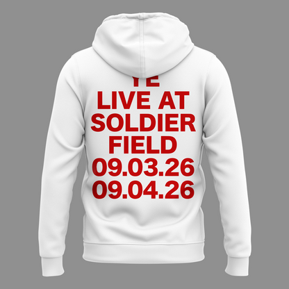 YE LIVE AT SOLDIER FIELD HOODIE (BLACK)-2026 Ye Live Concert Tour