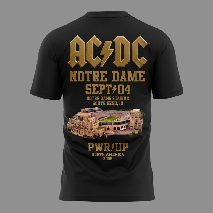 AC/DC Exclusive South Bend Event Shirt - Power Up Tour 2026 T-Shirt