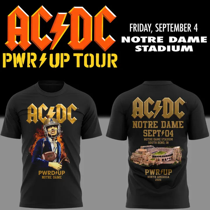 AC/DC Exclusive South Bend Event Shirt - Power Up Tour 2026 T-Shirt