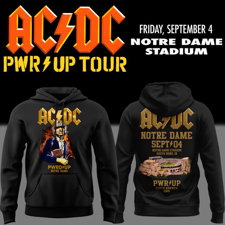Hoodie AC/DC Exclusive South Bend Event - Power Up Tour 2026 Hoodie