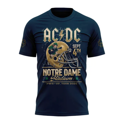 AC/DC Live From Notre Dame Stadium - Power Up Tour 2026 T-Shirt