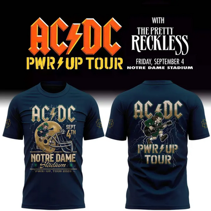 AC/DC Live From Notre Dame Stadium - Power Up Tour 2026 T-Shirt