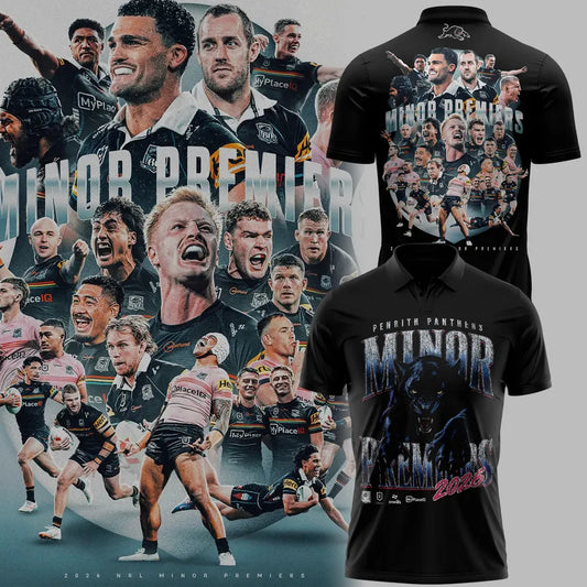 Penrith Panthers 2026 Minor Premiers 60th Anniversary Limited Edition Polo