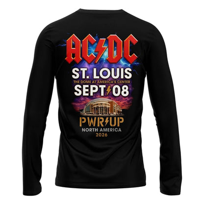 AC/DC PWR UP Tour – St. Louis 2026 Long Sleeve Shirt