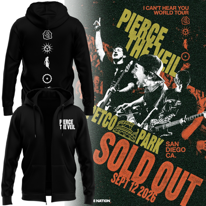 Pierce The Veil x Petco Park 2026 ZIP HOODIE