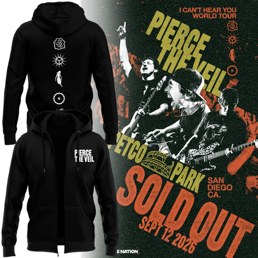 Pierce The Veil x Petco Park 2026 ZIP HOODIE
