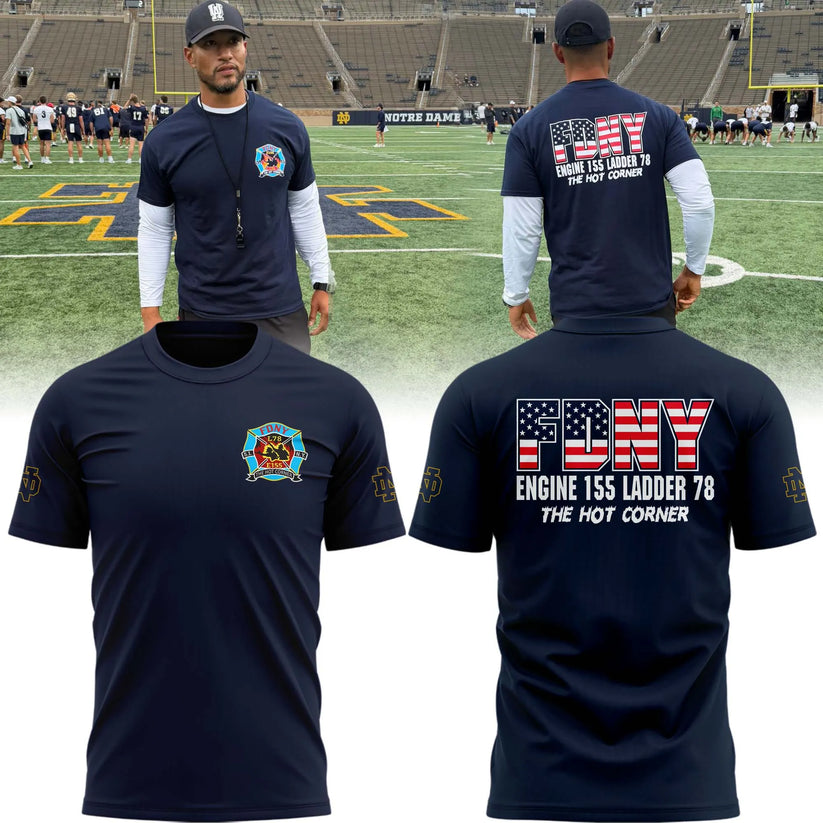 Limited Edition Notre Dame x FDNY – Engine 155 Ladder 78 T-shirt