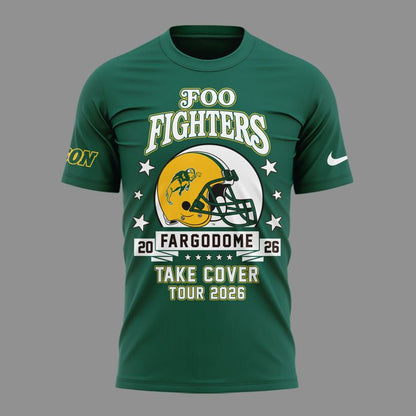 01.06. New Shirt Foo Fighters x North Dakota State Bison Football - Take Cover Tour 2026 T-Shirt