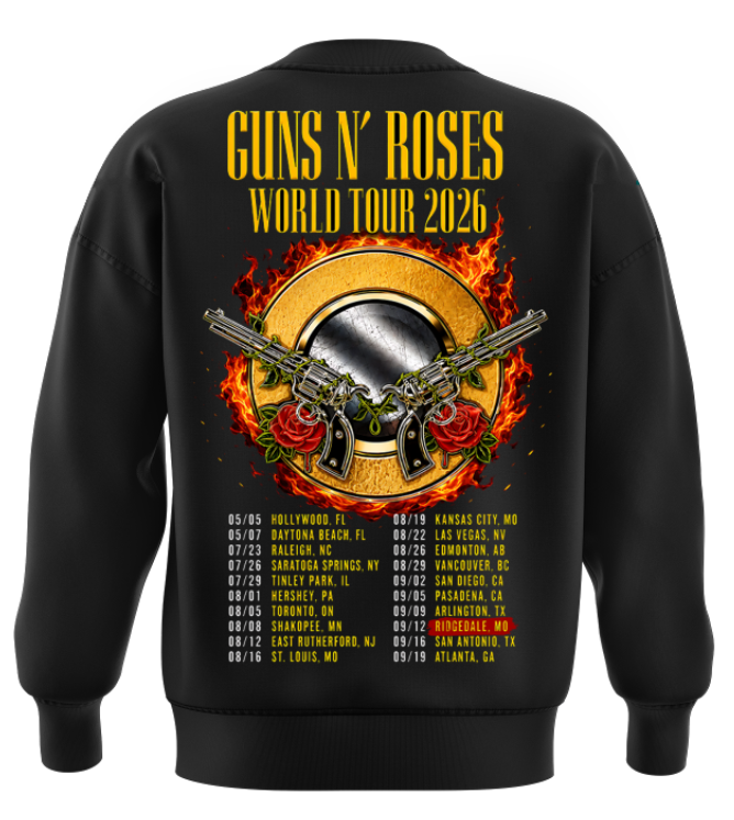 Guns N’ Roses Ridgedale MO 2026 Tour Limited Edition sweat
