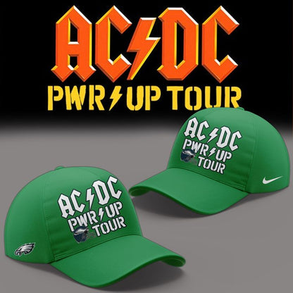Green Shirt AC/DC x Philadelphia Eagles - POWER UP TOUR 2026 T-Shirt