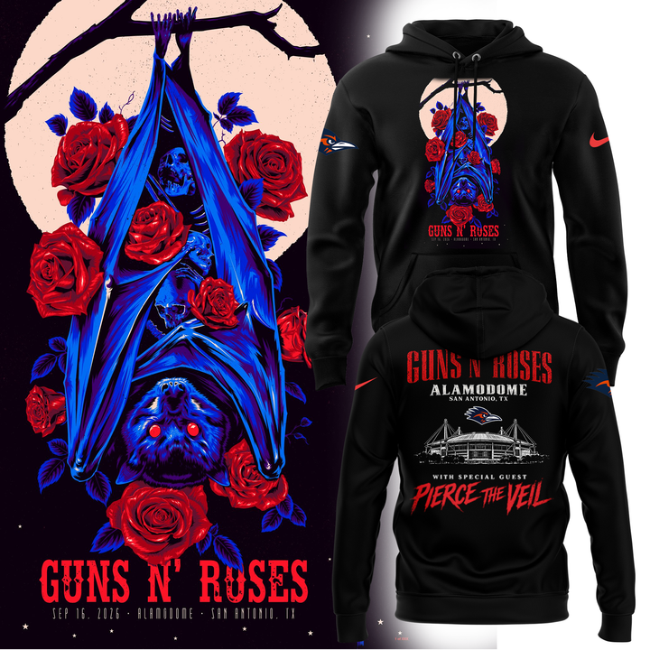 Guns N’ Roses x Alamodome San Antonio 2026 Tour Limited Edition hoodie